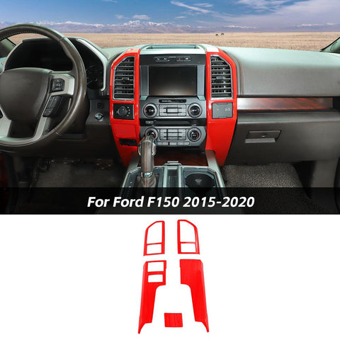 Interior Trim Full Set Available Separately Red For Ford F150 2015-2020 Accessories | CheroCar