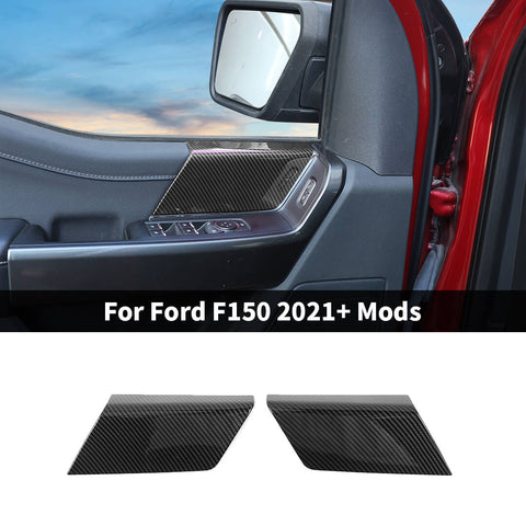 For 2021+ Ford F150 Interior Front Door Panel Handles Cover Trim (2 pcs)