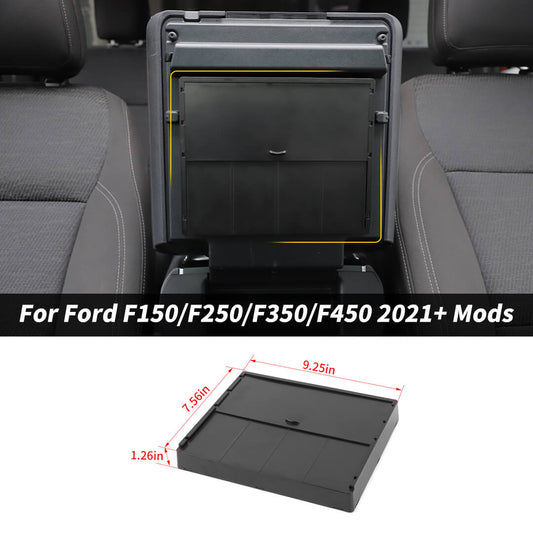 For 2105+ Ford F150/F250/F350/F450 Interior Armrest Box Storage Box Tray Insert Organizer