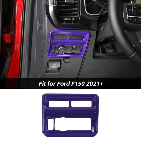 Headlight Control Switch Button Panel Trim Frame For Ford F150 2021+ Accessories | CheroCar