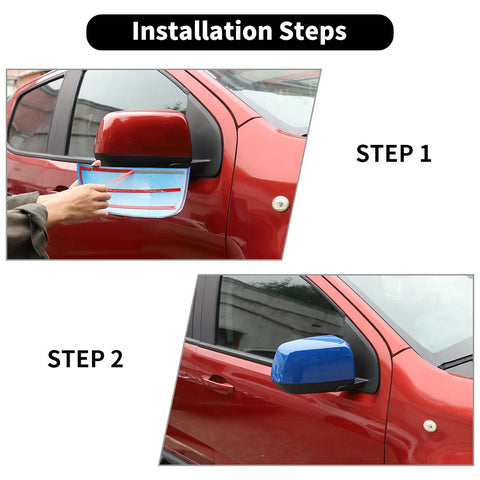 Side Half Rearview Mirror Cover Trim For Chevy Colorado 2014+ Accessories | CheroCar