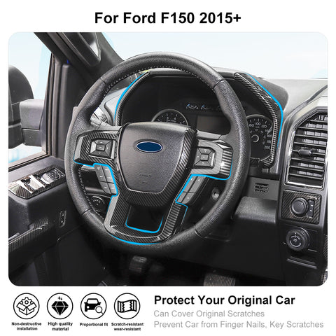 Dashboard Cover Steering Wheel Dash Trim for Ford F150 2015-2020｜CheroCar