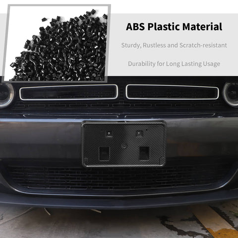 For 2010+ Dodge Challenger Front License Plate Holder Bracker Base