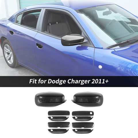 Side View Mirror/Outer Door Handle & Door Bowl Cover Trim For Dodger Charger 2011+ Accessories | CheroCar