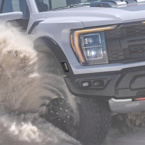 For 2021+ Ford F150 Raptor Wheel Eyebrow Light Lamp Cover Trim Decor