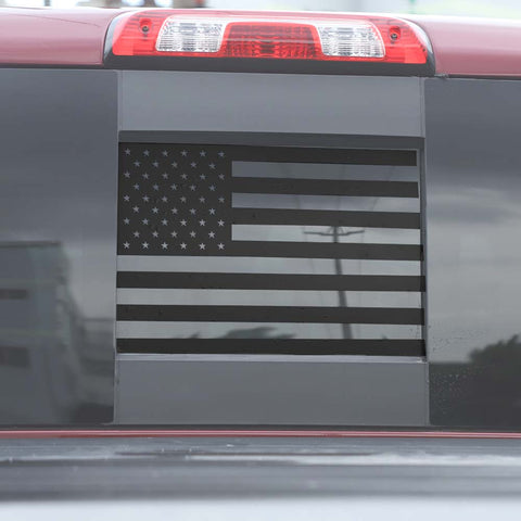 Rear Window American Flag Decal Sticker For Chevy Silverado/GMC Sierra 2014-2017 US Flag Accessories | CheroCar