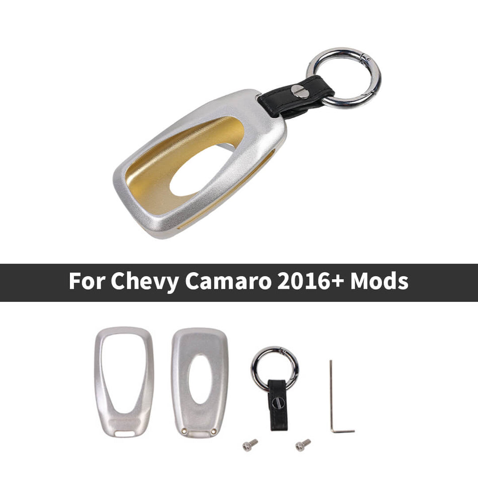 For 2016+ Chevy Camaro Car Metal Key Case Protection Cover Accessories Smart Key