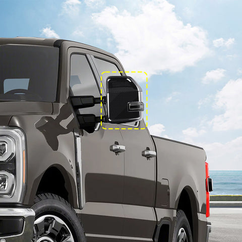 For 2017-2023 Ford F250/F350/F450/F550 Full Rearview Mirror Shell Towing Trim Cover