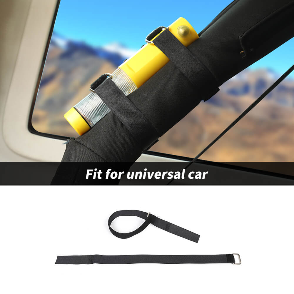 Fit for universal car Soft Top Rear Window Roll-Up Snap Straps β cherocar
