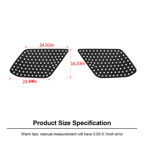 For 2010-2023 Toyota 4Runner Rear Triangular Window Glass Plate Trim Decor Cover Bezels