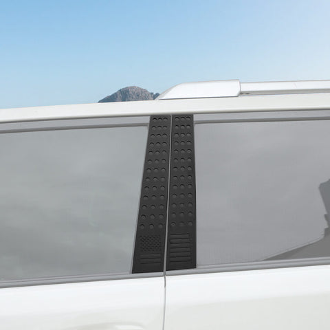 For 2010-2023 Toyota 4Runner Center B Pillar Window Protector Decor Cover Sticker Trim