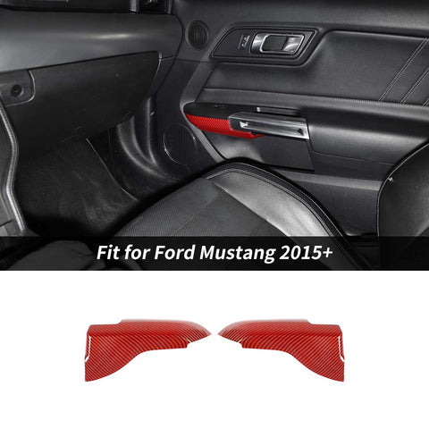 Interior Door Armrest Cover Trim Panel Decor Bezels For Ford Mustang 2015+ Accessories | CheroCar