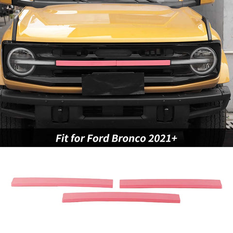 For 2021+ Ford Bronco Exterior Grille Insert Cover Trim Strips