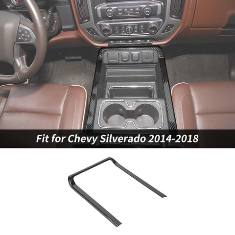 Central Cup Holder Cover Trim For Chevy Silverado/GMC Sierra 2014-2018 Accessories | CheroCar