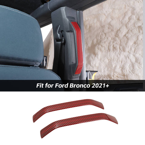 B Pillar Grab Handle Cover Decor Trim For Ford Bronco 2021+ 4-Door Accessories | CheroCar