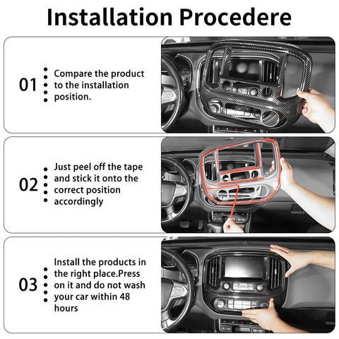 For 2014-2022 Chevy Colorado/GMC-CANYON 8 x Central Control & Inner Door Bowl Cover Trim Kit