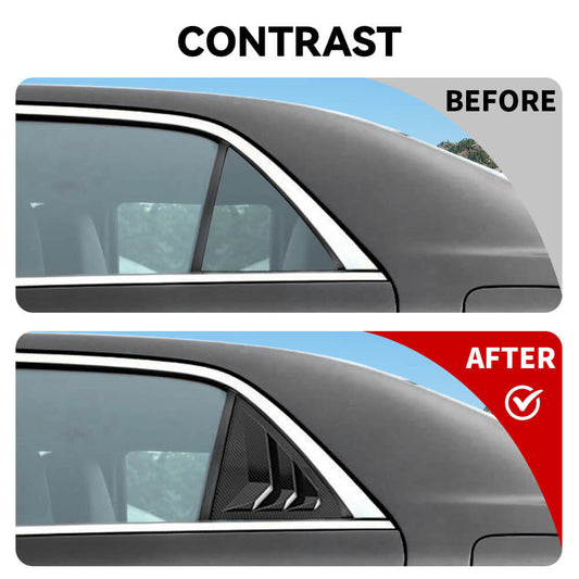 For 2011+ Chrysle 300/300C Rear Side Window Louvers Air Vent Shades Cover Trim