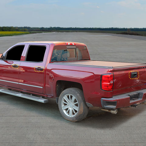 For 2014-2018 Chevy Silverado/GMC Sierra 10 x Door Handle & Tailgate Cover Trim Kit