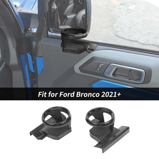 For 2021+ Ford Bronco Front Door Window Cup Holder Drink Stand Holder