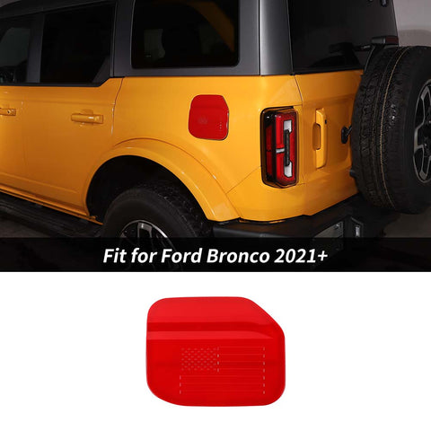 Exterior Door Filler Fuel Gas Cap Cover Trim For Ford Bronco 2021+ US Flag Accessories | CheroCar