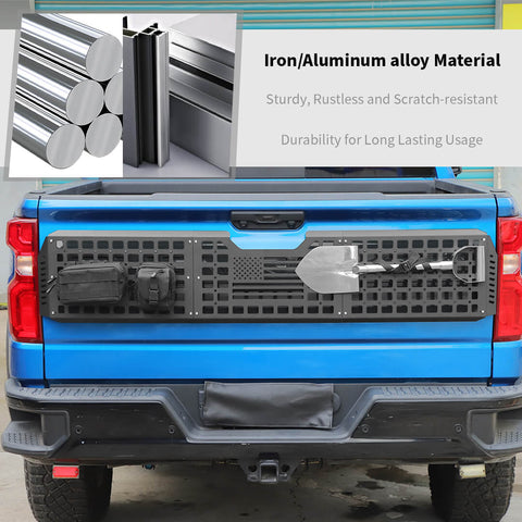 For 2022+ Chevy Silverado Rear Tailgate Extension Guard Plate Holder Frame