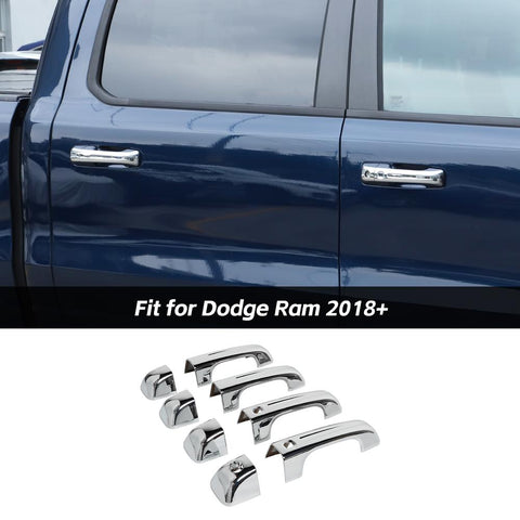 Exterior Door Handle Cover Inserts Handles For Dodge Ram 2018+ Premium Edition Blue Accessories | CheroCar