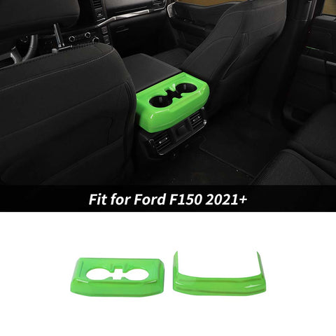 Interior Rear Cup Holder Panel Trim Cover For Ford F150 2021+ Accessories | CheroCar