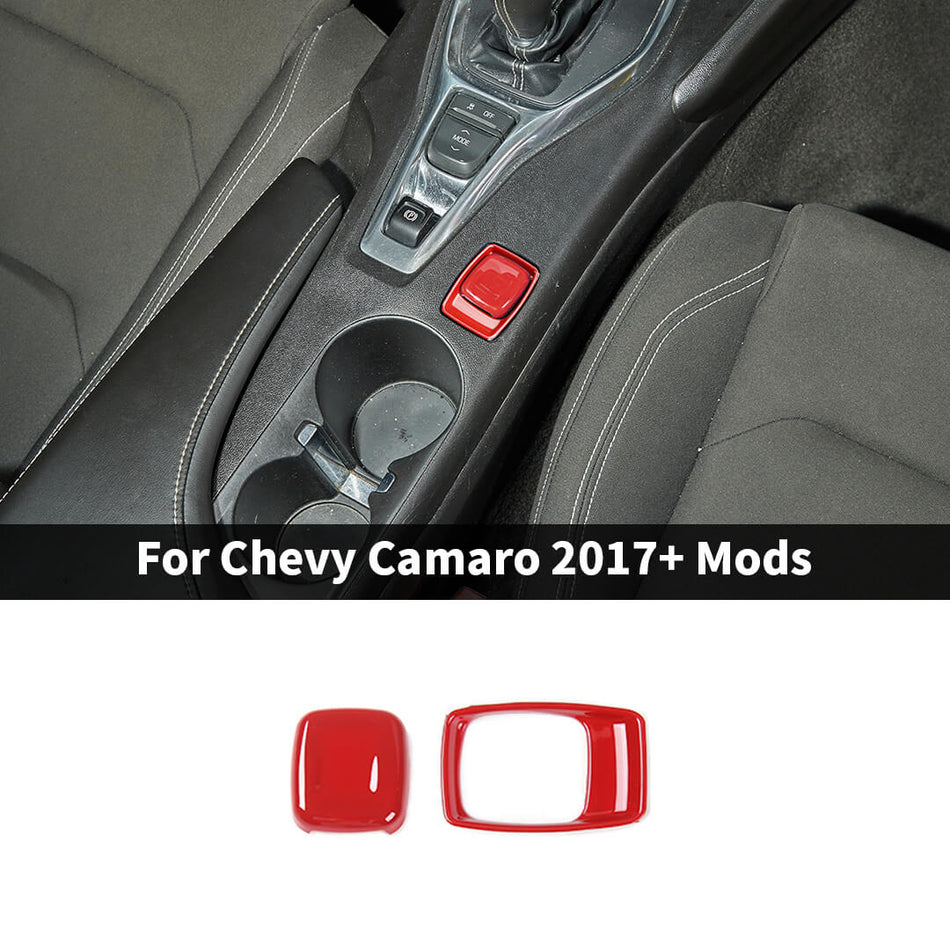 For 2017+ Chevy Camaro Interior Gear Cigarette Lighter Cover Cap Trim (2 pcs)