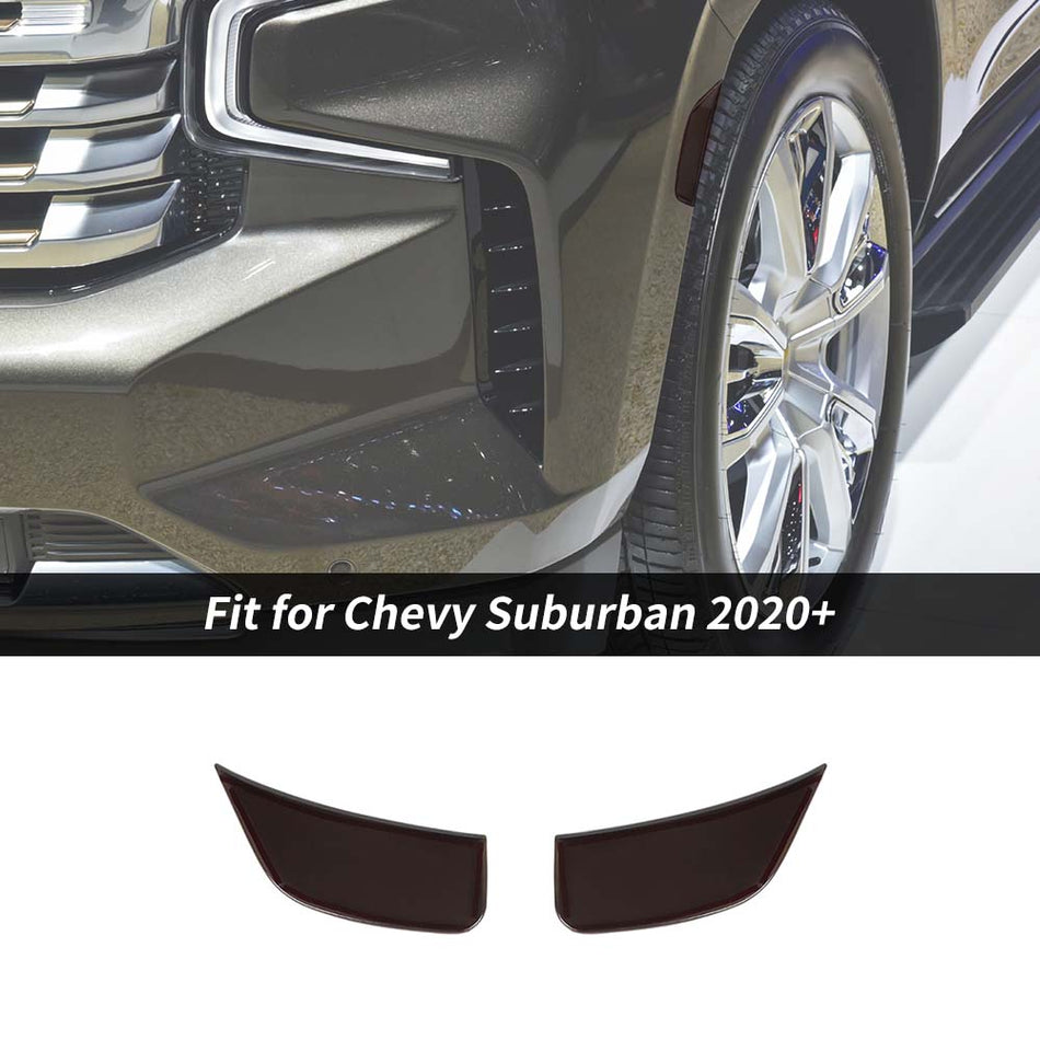 For 2021+ Chevy Suburban/Tahoe & GMC Yukon Wheel Eyebrow Light Trim Cover Smoken Black
