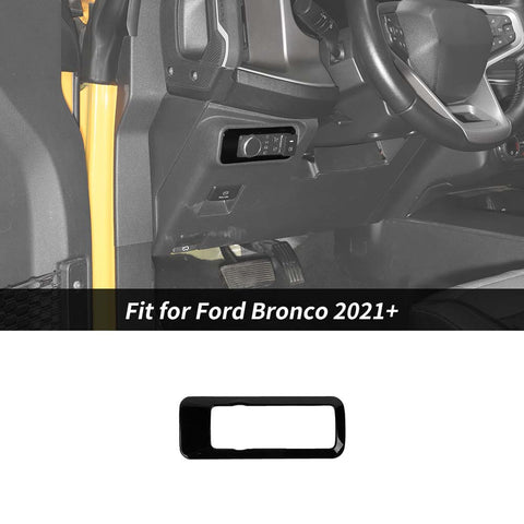 Front Control Headlight Switch Panel Cover Trim For Ford Bronco/Bronco Sport 2021+/Mustang 2024+ Accessories | CheroCar