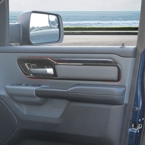 For 2018+ Dodge RAM Inner Door Handle Bowl Panel Frame Cover Trim