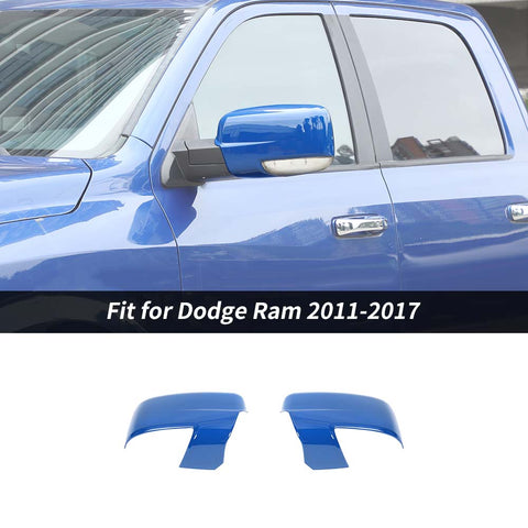 Side Rear-view Mirror Cover Trim Decor For Dodge Ram 2011-2017 Black Accessories | CheroCar