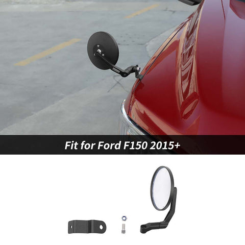 Hood Cover Sand Board Rearview Mirror Trim For Ford F150 2015+ Black Accessories (Left and Right General Purpose)