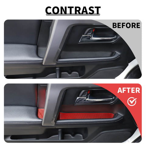 For 2010-2023 Toyota 4Runner Door Storage Box Mat Slot Panel Trim