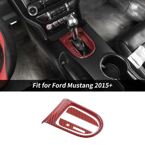 Central Gear Shift Frame Cover Trim Panel For Ford Mustang 2015+ Accessories | CheroCar