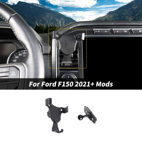 For 2021+ Ford F150 Center Console Dash Air Vent Phone Holder Mount