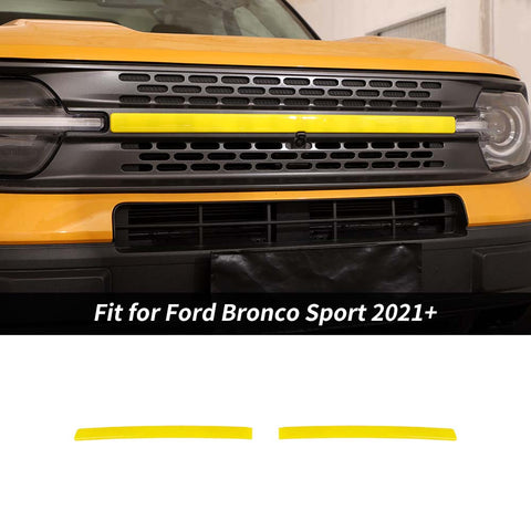 Front Grille Grill Inserts Cover Trim Strips For Ford Bronco Sport 2021+ Accessories | CheroCar