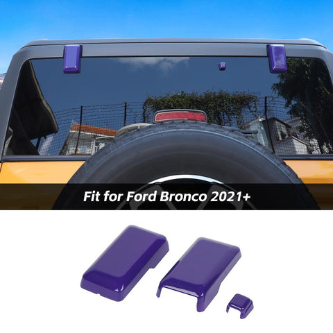 For 2021+ Ford Bronco Tailgate Rear Door Window Glass Hinge Cover Trim Decor