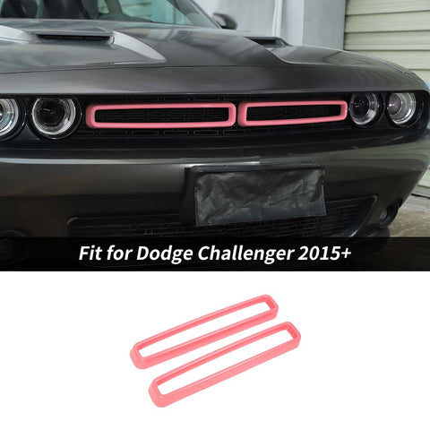 Front Grill Mesh Grille Inserts Trim Cover For Dodge Challenger 2015+ Accessories | CheroCar
