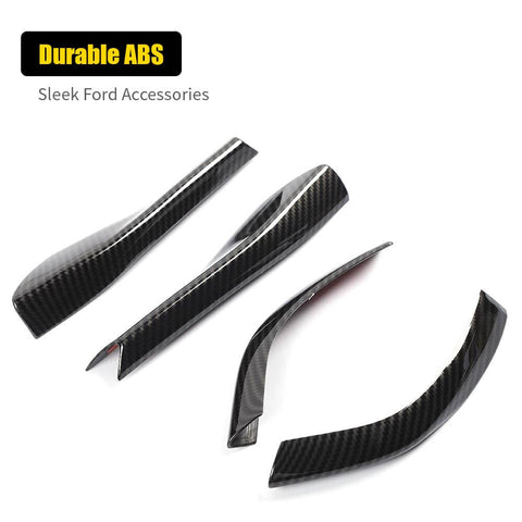 For 2015+ Ford Mustang Rearview Side Mirror Shell & Base Cover Trim Kit