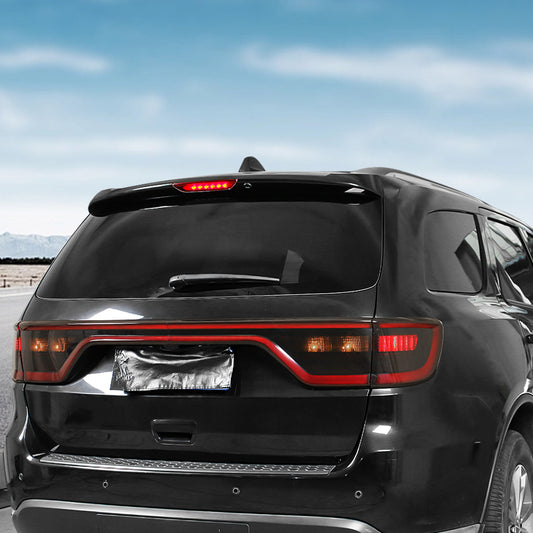 For 2014+ Dodge Durango Smoked Black Tail Light Lamp Cover Guard Trim