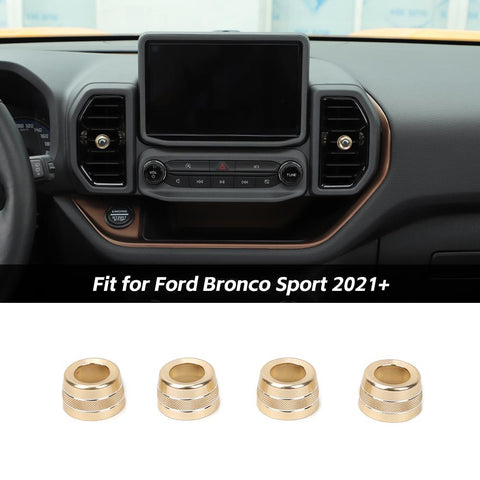 Air Conditioner Vent Outlet Knob Adjust Ring Trim For Ford Bronco Sport 2021+ Accessories | CheroCar