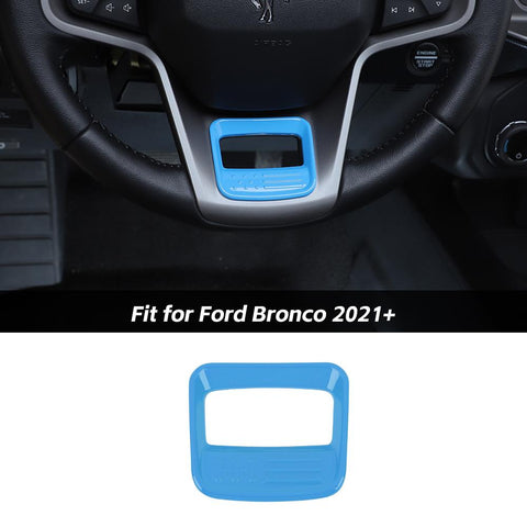 Steering Wheel Trim Decor Cover For Ford Bronco 2021+ US Flagh Accessories | CheroCar