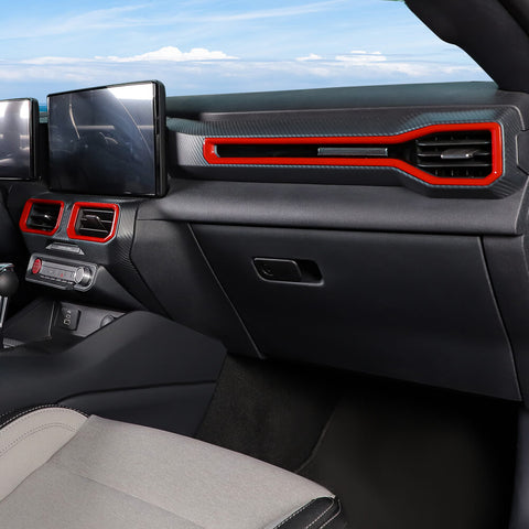 For 2024+ Ford Mustang 4 x Car Center Console Air Conditioning Vent Decor Cover Trim