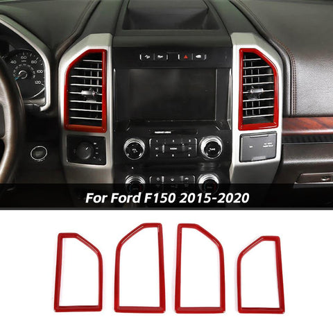 Interior Trim Full Set Available Separately Red For Ford F150 2015-2020 Accessories | CheroCar