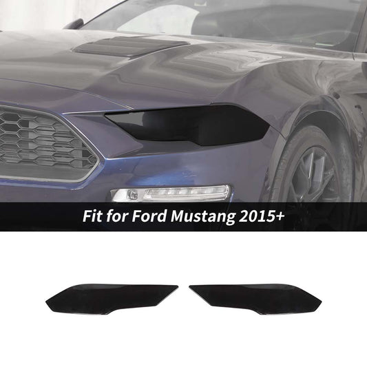 For 2018+ Ford Mustang Front Headlight Lamp Guard Decor Cover Trim