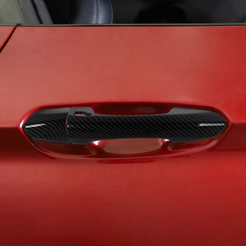 For 2015-2023 Ford Mustang Car Door Handle Cover Trim Overlay Shell