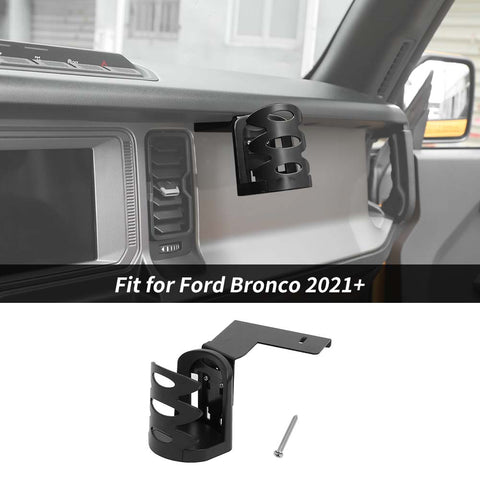 For 2021+ Ford Bronco Dashboard Cell Phone Water Cup Holder Mount Bracket Stand