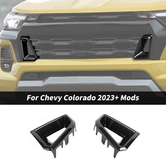 For 2023+ Chevy Colorado Front Side Bumper Grille Air Outlet Insert Cover Trim