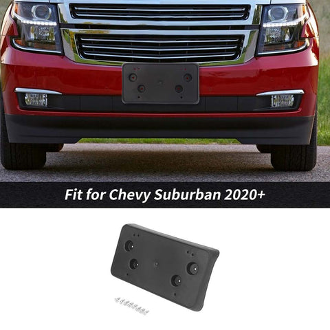 USA Front License Plate Holder Frame Mount Bracket For Chevy Suburban 2020+ Accessories | CheroCar